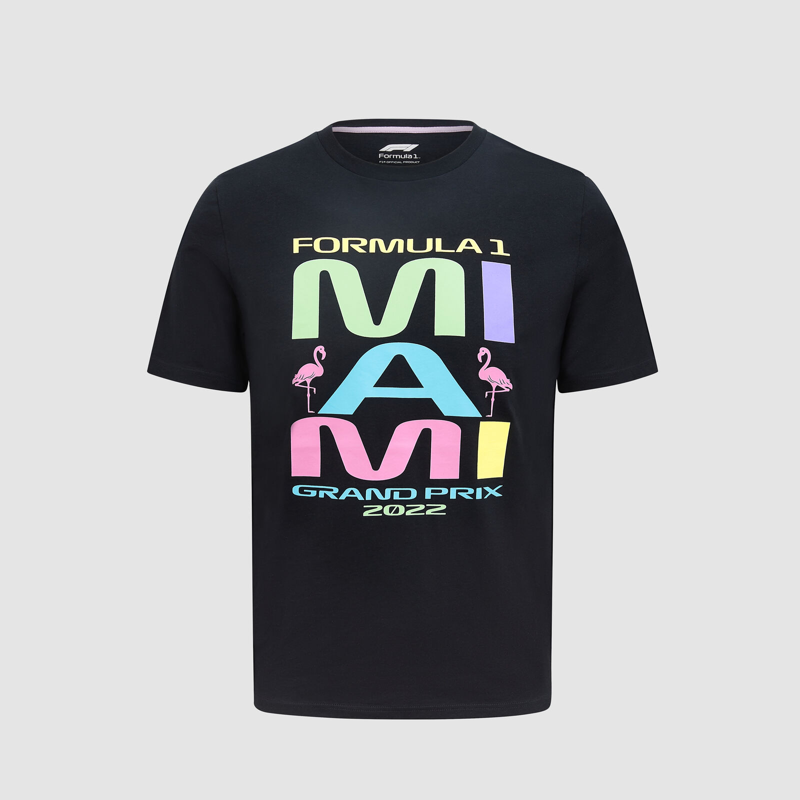 F1 Racing Men's T-Shirt New Size XL Blue Miami Logo Graphic T-Shirt